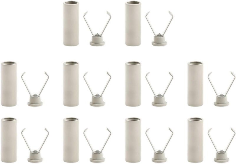 10Pcs Drawstring Cord Metal Elastic Rope Stoppers Clamps for Hoodies Jackets Swimwears Clothing Accessories Metal Cord Stoppers - Image 1