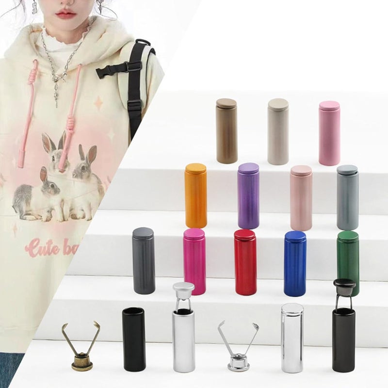 10Pcs Drawstring Cord Metal Elastic Rope Stoppers Clamps for Hoodies Jackets Swimwears Clothing Accessories Metal Cord Stoppers - Image 2