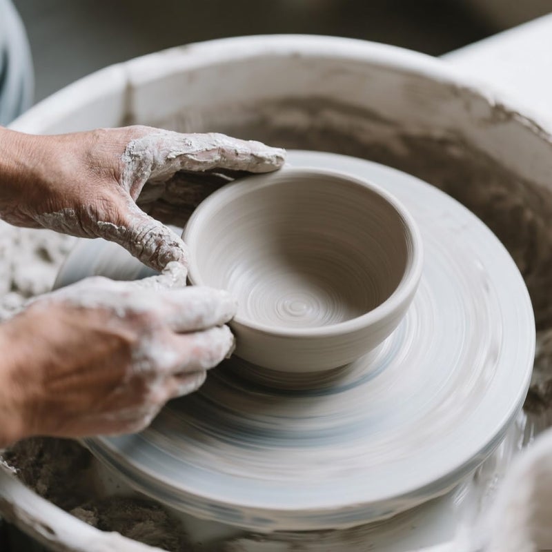 Offcute White Matcha Bowl with Spout - Ceramic Chawan Matcha Bowl for Whisking Matcha -Traditional Japanese Macha Bowl Handmade - Image 4