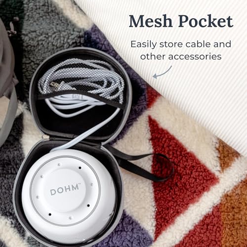 Yogasleep Crush-Resistant Travel Case for Dohm White Noise Sound Machines, Provides Protection While Traveling, Double Stitch Zipper, Protection from Scratches & Water Splashes, Fits All Dohms - Image 4