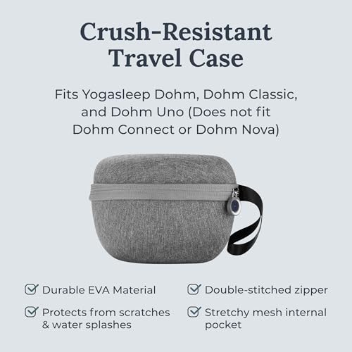 Yogasleep Crush-Resistant Travel Case for Dohm White Noise Sound Machines, Provides Protection While Traveling, Double Stitch Zipper, Protection from Scratches & Water Splashes, Fits All Dohms - Image 2