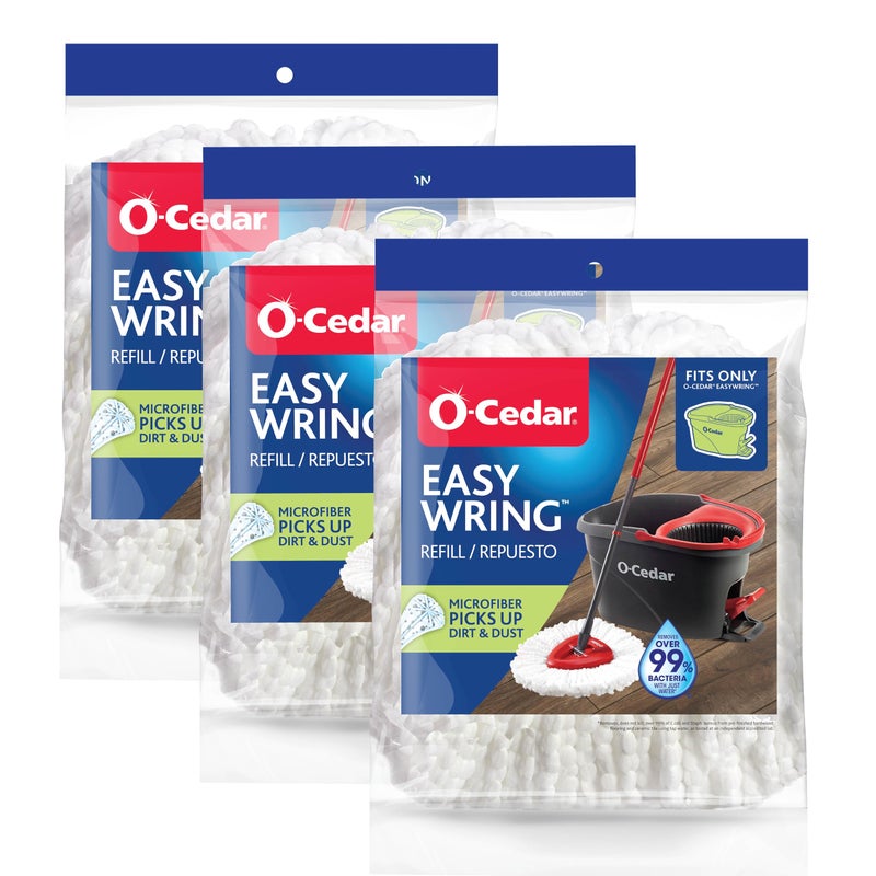 o cedar OCedar EasyWring Spin Mop Head Refill Pack of 3