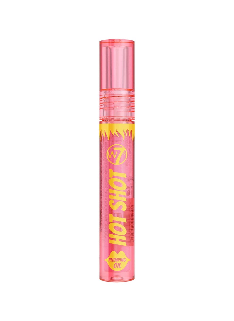 W7 W7 Hot Shot Plumping Oil - Enhancing & Repairing Plump Effect For Fuller Lips - Clear & Soft, Natural, Everyday Lip Care 