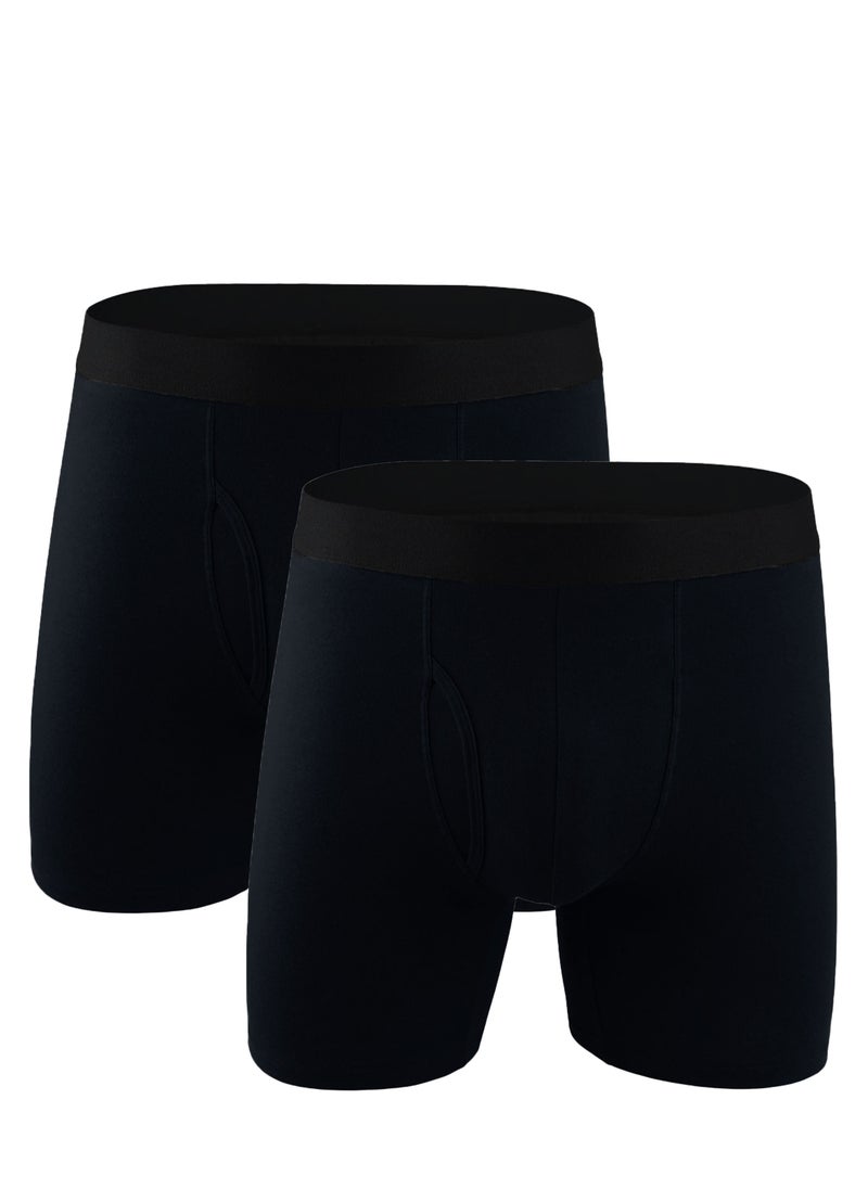 Selecta Now Mens Boxer Shorts Soft Cotton Underwear Breathable Trunks Briefs Pouch Fly  - Image 1