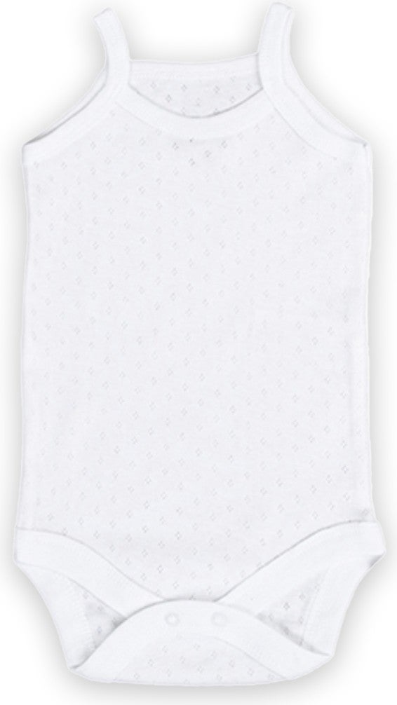 Novibaby 3-Piece Jacquard Rope Strap Baby Bodysuit with Snap Fasteners 100% Cotton  - Image 3