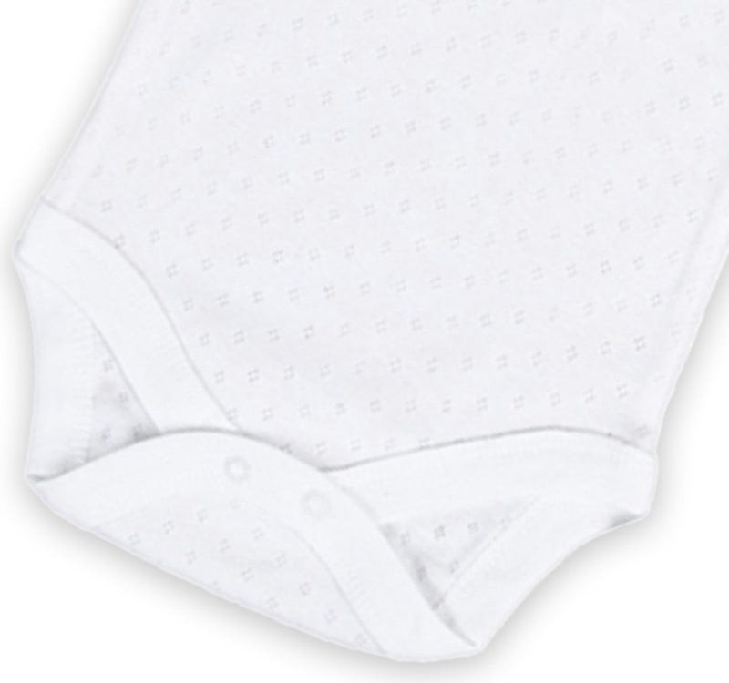 Novibaby 3-Piece Jacquard Rope Strap Baby Bodysuit with Snap Fasteners 100% Cotton  - Image 4