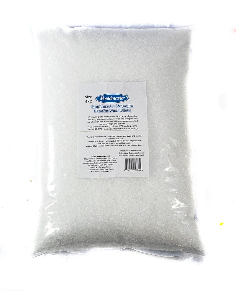 Mouldmaster Premium Paraffin Wax Pellets 4Kg Translucent
