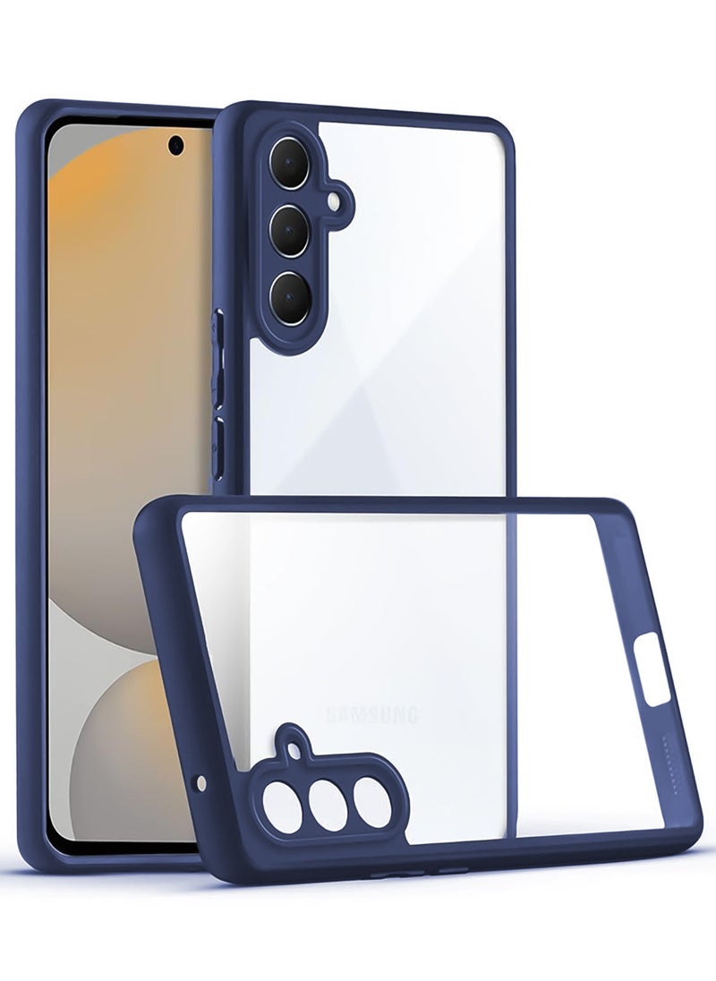 Generic - Bumper Protective Case for Samsung Galaxy A55 Silicone TPU Bumper Ultra Durable Ultra-Safe Camera Optimum Solution (Blue) - Image 1
