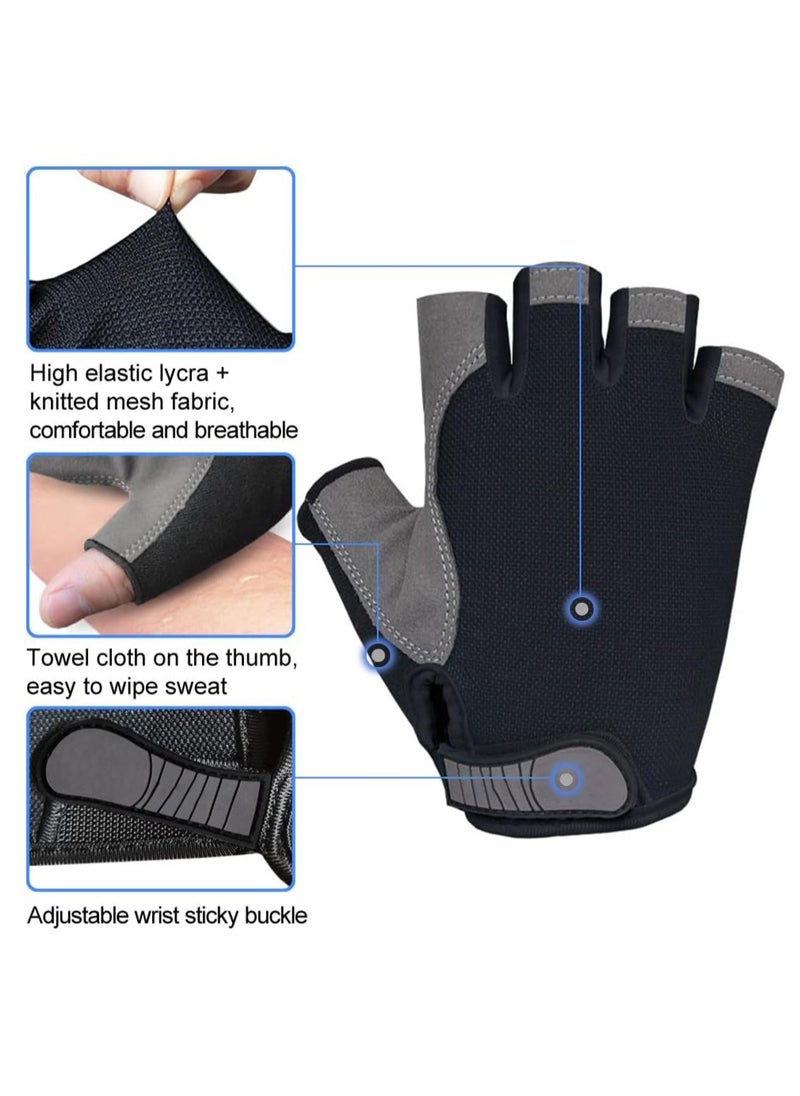 Half-finger Sports Gloves Non-slip and Wear-resistant Gloves Breathable Gloves for Fitness Mountaineering Cycling and Outdoor Sports
