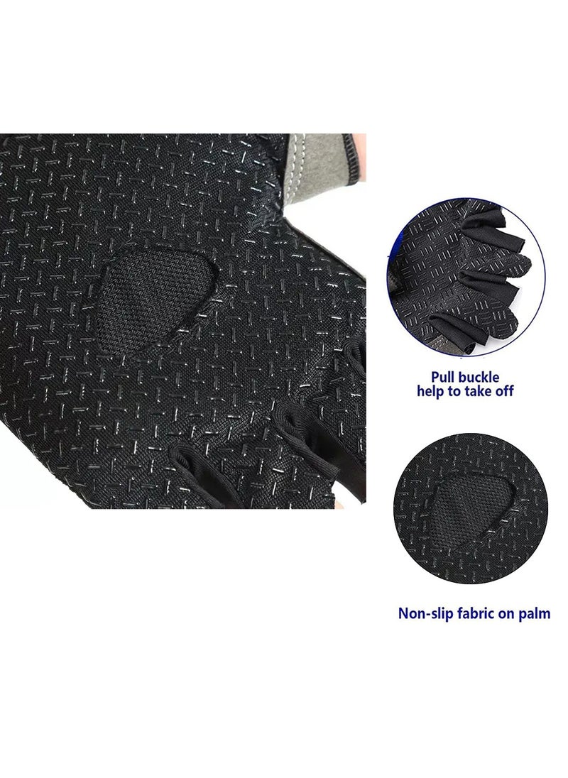 Half-finger Sports Gloves Non-slip and Wear-resistant Gloves Breathable Gloves for Fitness Mountaineering Cycling and Outdoor Sports