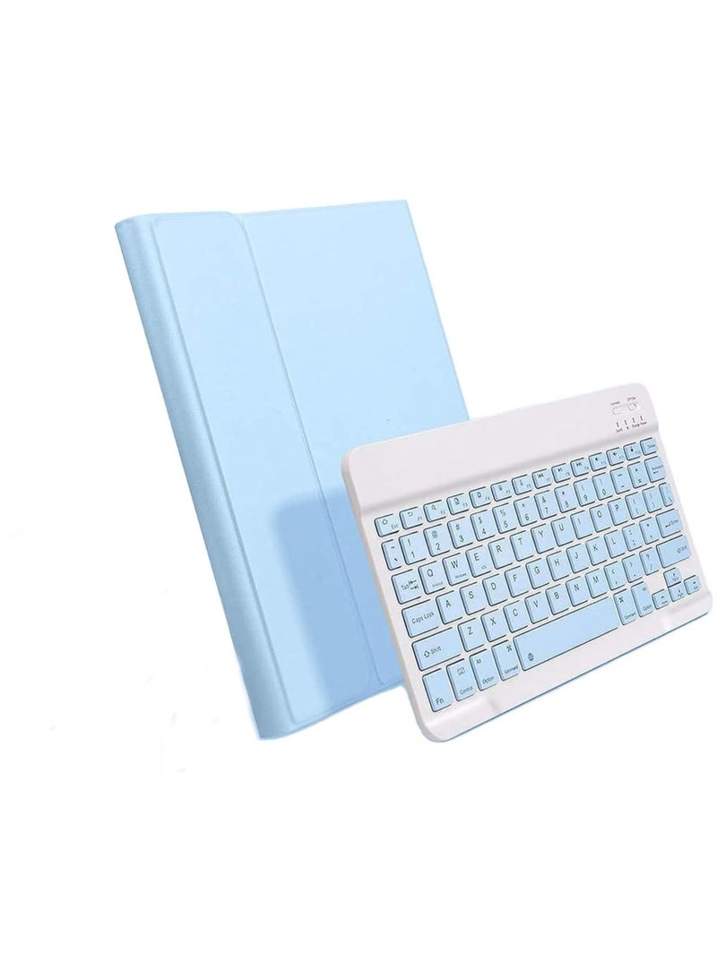 Arabic and English Keyboard Case for iPad Air 5th Gen (2022) / 4th (2020)10.9 Inch, Detachable Wireless Pencil Holder Slim Leather Smart Cover - Image 1