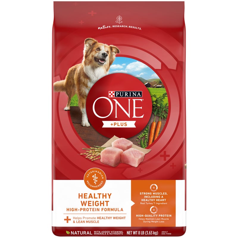 Purina ONE Plus Healthy Weight High-Protein Dog Food Dry Formula - 8 lb. Bag - Image 1