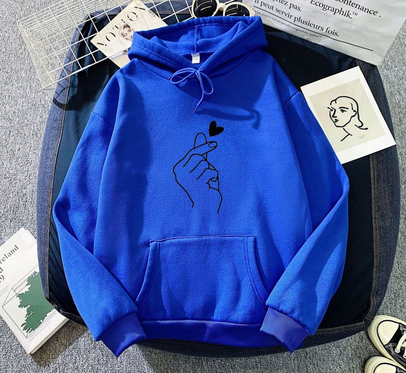 Fleece-Lined Hoodie Hoodie Men'S And Women'S Couple'S Jacket Loose