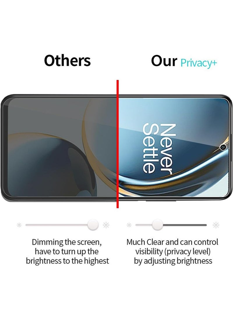 SNBFA 3 PCS OnePlus Nord CE3 Lite 5G Privacy Screen Protector，28° Privacy Protector Support Fingerprint Unlock ,9H Tempered Glass Film Easy Installation Anti-Scratch Film  - Image 5