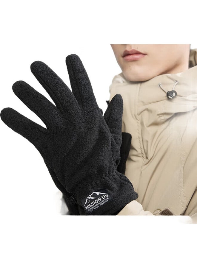 Mission Uv Thermal Gloves For Men Autumn Winter Windproof Cold-Proof Fleece Lined Cycling Driving Electric Motorcycle Touch Screen Gloves - Image 3