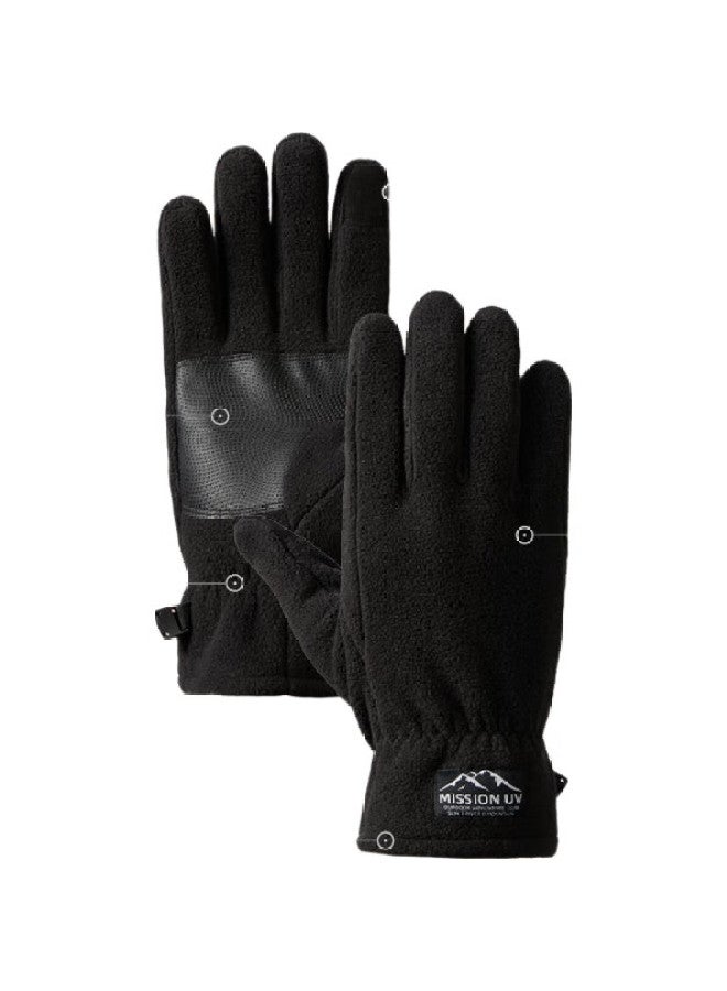 Mission Uv Thermal Gloves For Men Autumn Winter Windproof Cold-Proof Fleece Lined Cycling Driving Electric Motorcycle Touch Screen Gloves - Image 2