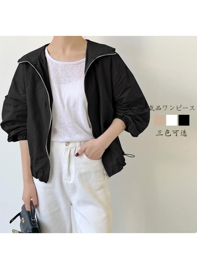VUELO 3 Color 4 Size Real Shot Rakuten Explosions Casual All-match Sunscreen Shirt Small Coat Women's Sunscreen Clothing - Image 4