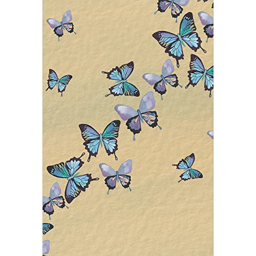 Tree-Free Greetings Blue Butterflies in Flight All Occasion Cards - 12 Recycled 4x6 Cards & White Envelopes, Thick Cardstock, Made in USA - Artfully Inspiring Nature - Image 1