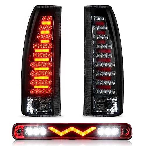 Tresound Taillight 3rd Third Brake Cargo Lamp for Chevy GMC C1500 K1500 19881999 C2500 C3500 K2500 K3500 19882000 Chevy Blazer 19921994 Silverado 19941998 Waterproof LED Rear Tail Light