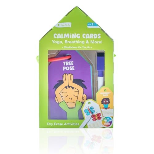 Open The Joy Dry Erase Flash Cards for Kids Calming Cards Emotions Learning Set with Educational Activities Reusable and Durable Cards for Early Childhood Development - Image 1