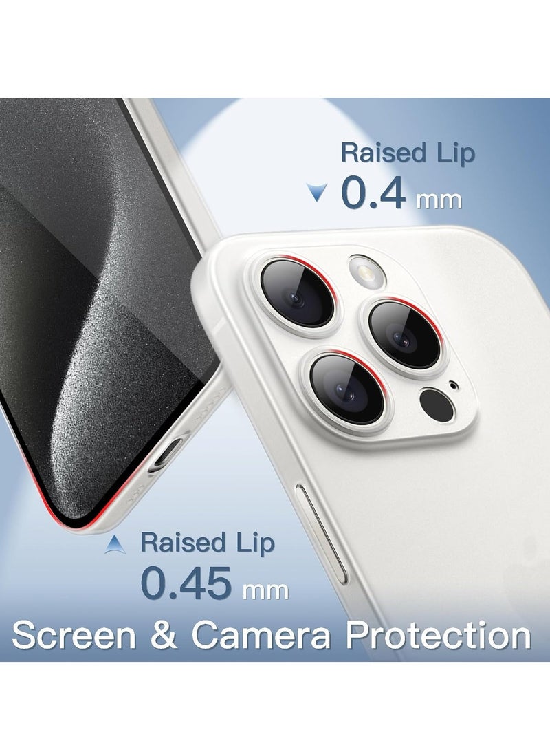 JAJEEK Ultra Slim (0.35mm Thin) Case for iPhone 15 Pro 6.1-Inch – Camera Lens Cover Full Protection, Lightweight Matte Finish PP Hard Minimalist Case, Wireless Charging Support, Scratch & Drop Resistant - Image 4