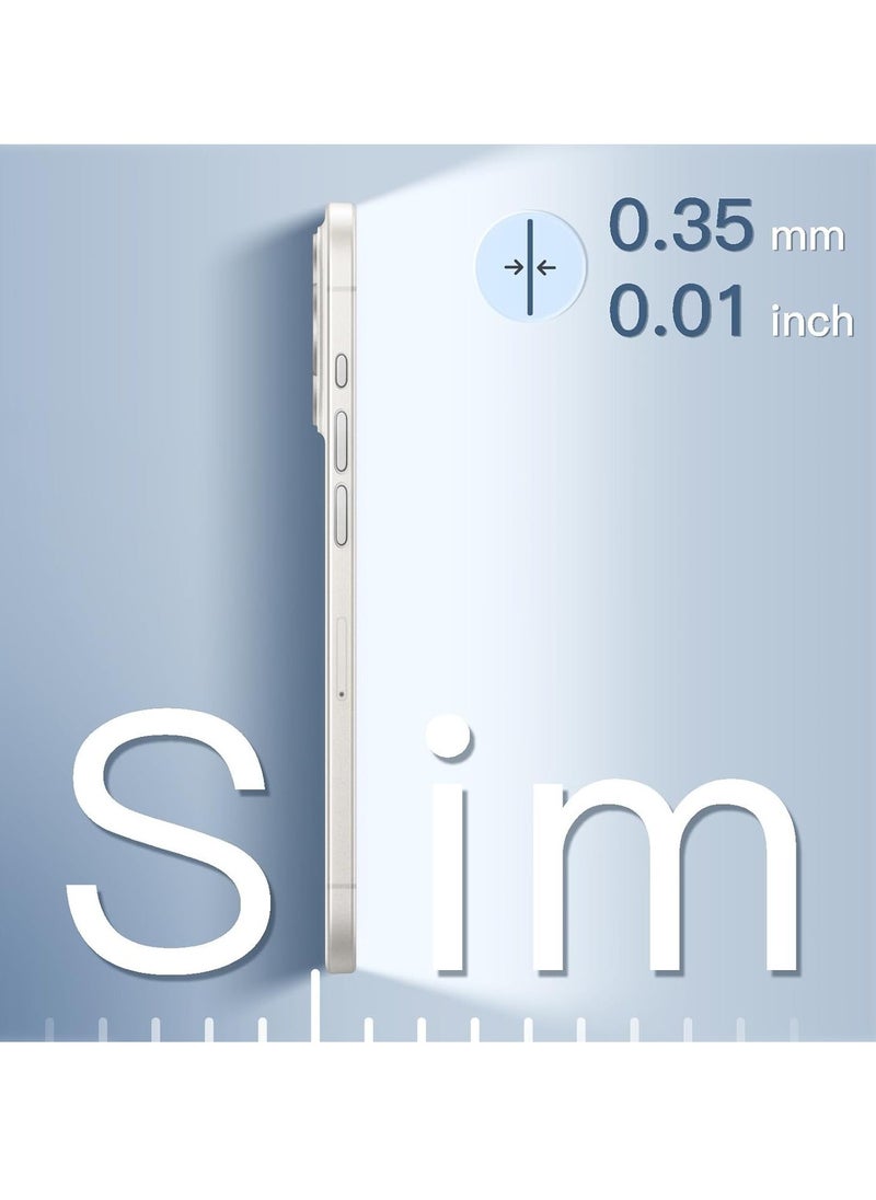 JAJEEK Ultra Slim (0.35mm Thin) Case for iPhone 15 Pro 6.1-Inch – Camera Lens Cover Full Protection, Lightweight Matte Finish PP Hard Minimalist Case, Wireless Charging Support, Scratch & Drop Resistant - Image 3