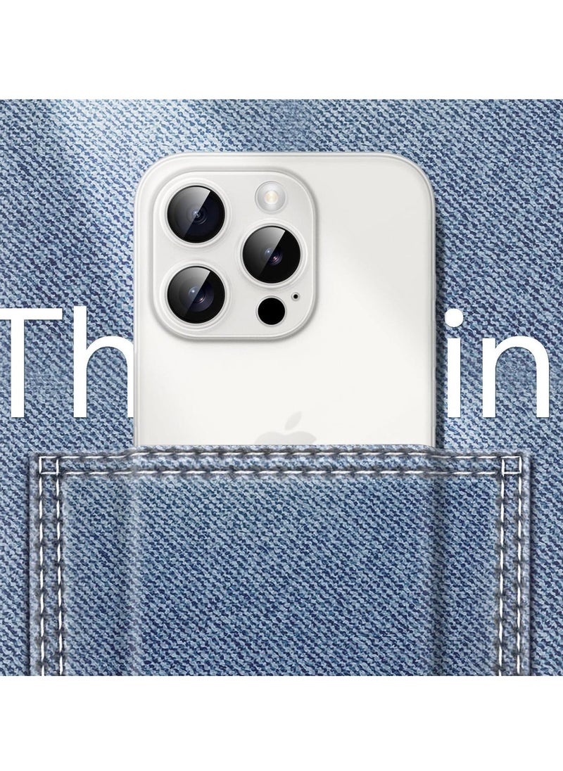 JAJEEK Ultra Slim (0.35mm Thin) Case for iPhone 15 Pro 6.1-Inch – Camera Lens Cover Full Protection, Lightweight Matte Finish PP Hard Minimalist Case, Wireless Charging Support, Scratch & Drop Resistant - Image 5