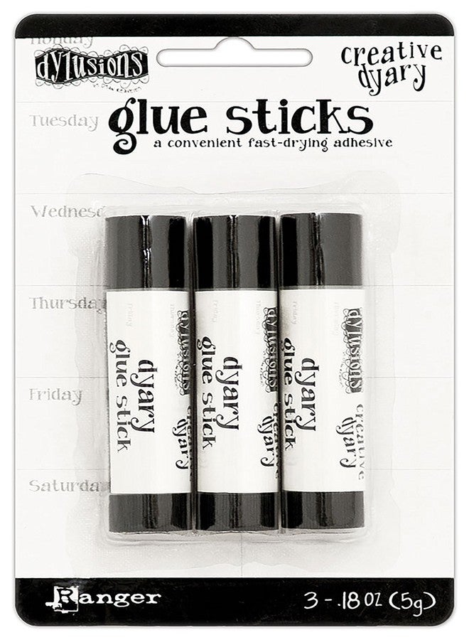 Ranger DYE58601 Dylusions Creative Dyary Mini Glue Sticks 3/Pkg