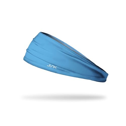 JUNK Brands Big Bang Lite Headband - Moisture-Wicking, Performance Fabric, Non-Slip, Sports Sweatband for Men & Women - One Size - Baby Blue 284 - Image 1