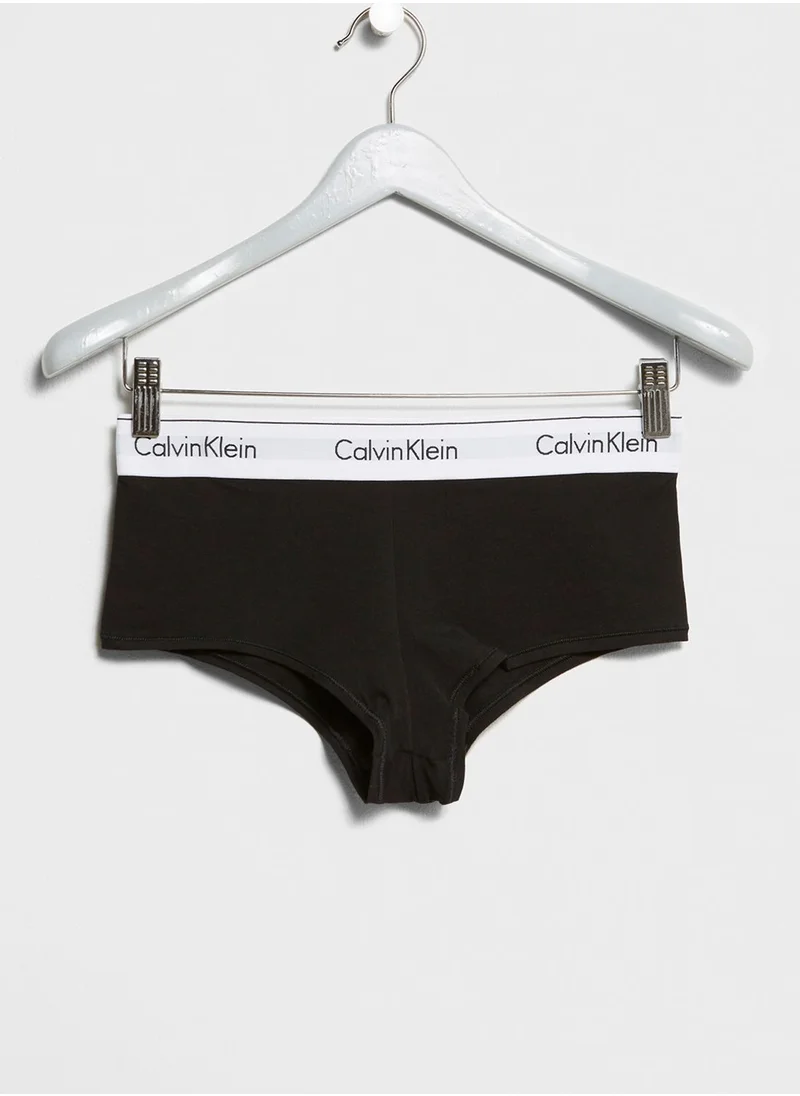 CALVIN KLEIN Logo Band Detail Boy Shorts