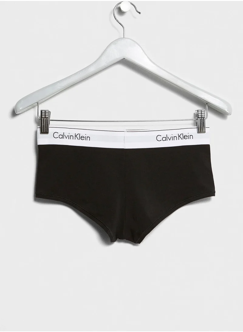CALVIN KLEIN Logo Band Detail Boy Shorts
