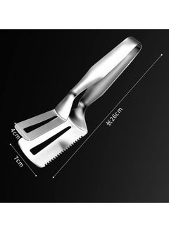 Steak Clamp With Teeth Multifunctional SUS 304 Steel Food Flipping Spatula Tongs Clip for Beefsteak Bread Hamburger BBQ Meats Pizza Pies Fish Turner Kitchen Shovel - pzsku/Z6116C4D087A7001A8531Z/45/_/1687610998/15093ba4-3cf6-4761-bb49-e98dd3cd2f5a