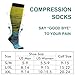 Double Couple 7 Pairs Copper Compression Socks for Men Women 2030 mmHg Knee High Stockings - Image 4