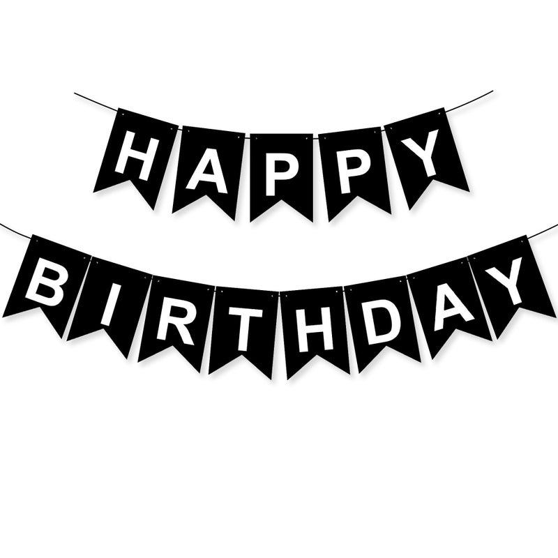 MANGO Happy Birthday Banner Birthday Decorations Birthday Banner Birthday Party Decorations Birthday Banner for Women Men Birthday Sign Birthday Decorations Happy Birthday Sign Gift for Women - Image 1