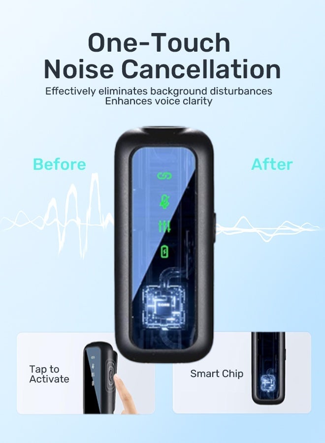 general Wireless Lavalier Microphone for IOS&Android with Lightning&Type-C- with Charge Case & 20Hrs Playtime, 2 Pack Clip-On Mini Lapel Wireless Mic for Tiktok, YouTube, Podcast, Vlog, Video Recording, Live Streaming - Image 3