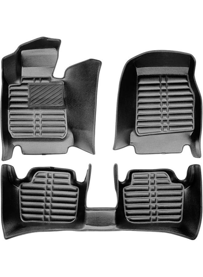 5D Premium TPE Car Floor Mats - 100% Perfect Fit & Odourless - All-Weather Protection Set for 3 Series Saloon (E90, 2005-2011) - Image 1