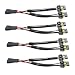 Bstenky 4Pcs 90059006 Male to Female 2 Way Splitter Wire Bulb Socket Headlight Wiring Harness Extension Compatible with Light Fog Use Car Accessories - Image 2