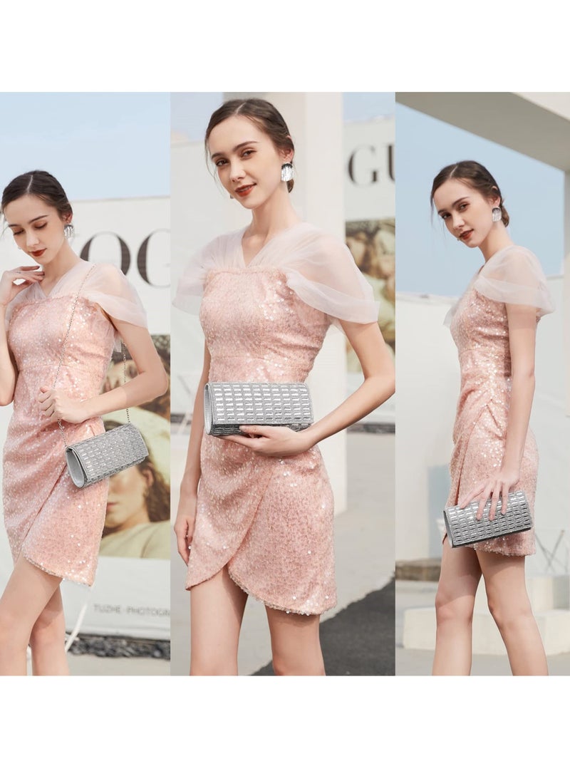 SYOSI - Shining Rhinestone Envelope Clutch Purses for Women, Elegant Evening Purses and Clutches Perfect for Wedding Parties - Image 1