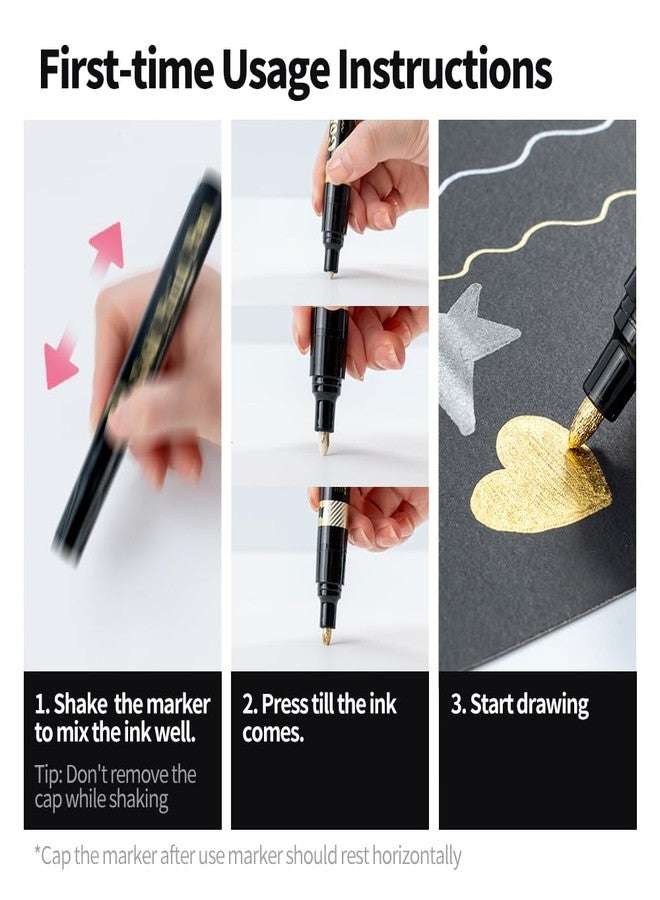 TRANSON Paint Marker 2pcs Suitable for Most Surfaces - Image 5