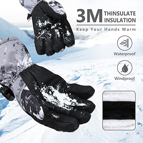 Odtmger Ski Gloves, Warmest Waterproof and Breathable Snow Gloves for Cold Weather, Fits Both Men & Women,for Parent Child Outdoor - Image 3