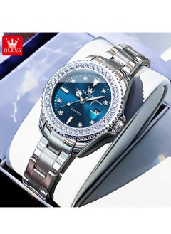 OLEVS Watches for Women Quartz Leather Water Resistant Analog Watch 9945  - Image 1