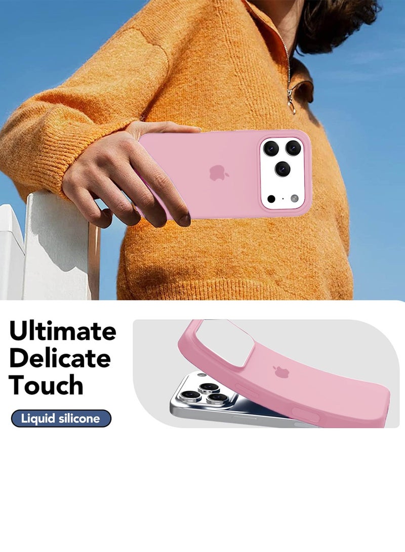 دبليو تيك غلاف هاتف أبل آيفون 17 برو ماكس 5G 2025 من السيليكون السائل بجودة فاخرة (MCRPSN) - ماغنوليا - Image 2