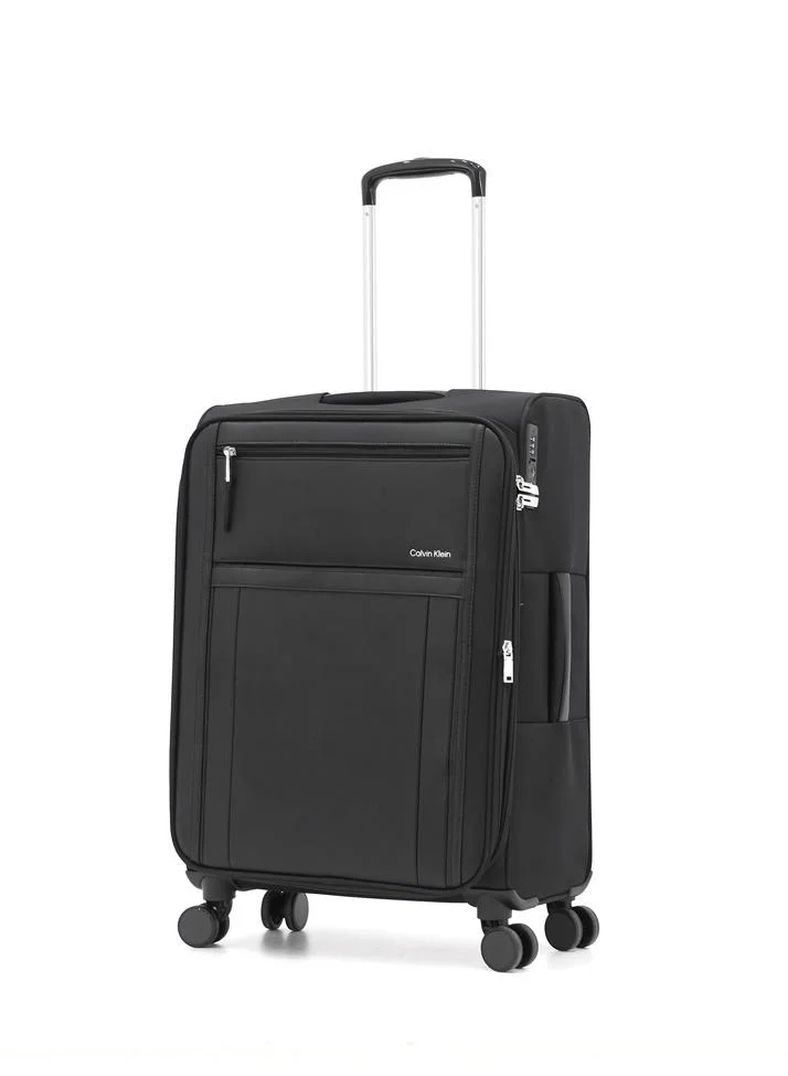 CALVIN KLEIN Solana Softside Spinner Luggage On Wheels, Ultra Lightweight, 4 Double Wheels