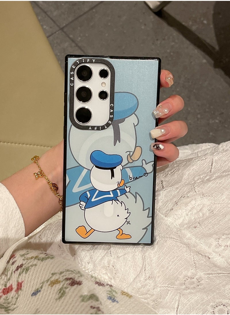 Casetify - For Samsung Galaxy S23 Ultra Magnetic Phone Case Donald Duck Pattern Cover - Image 1