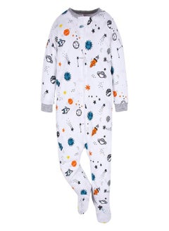Gerber Gerber Baby Boy's 4 Pack Sleep 'N Play Footie, Space, 6-9 Months  - Image 3
