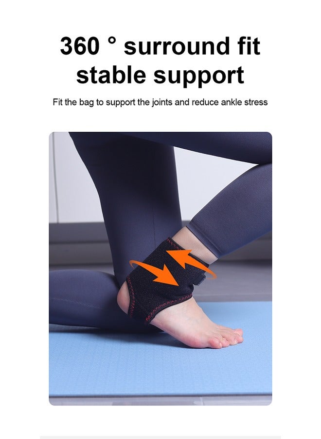 مدلك الكاحل العلاجي بالتسخين لتخفيف ضغط المفاصل، لفافة كاحل كهربائية مع 3 مستويات للحرارة، قابلة لإعادة الشحن من النوع C، تشغيل بزر واحد - Image 3