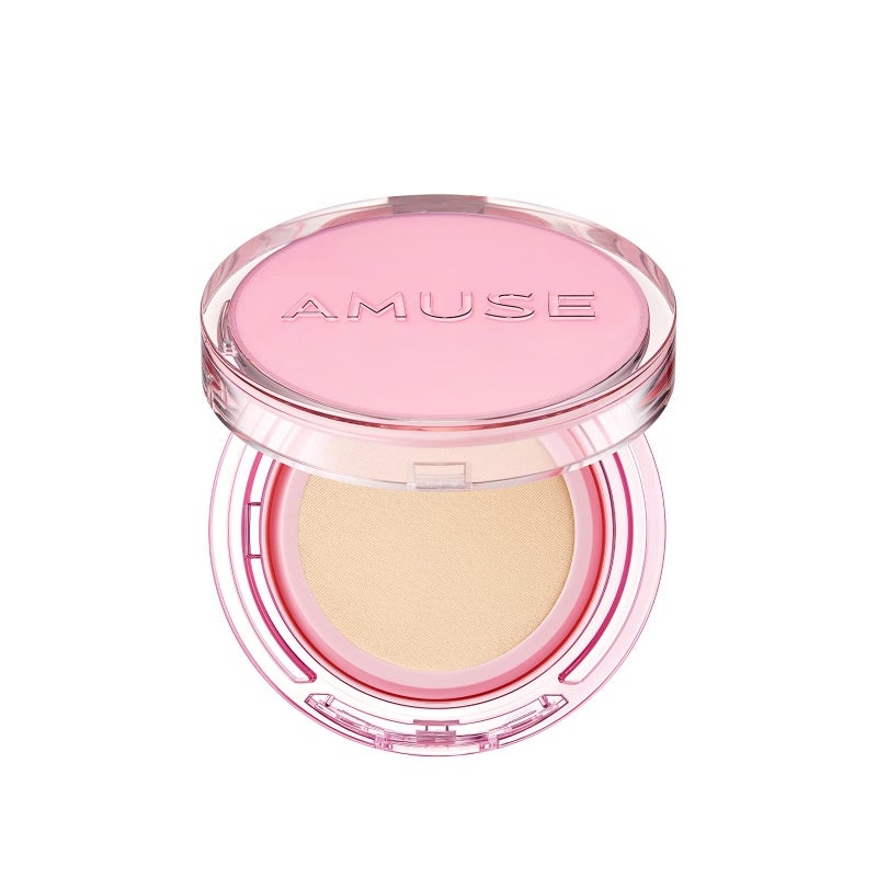 Amuse SEOUL DEW POWER VEGAN CUSHION FOUNDATION (1.5 NATURAL) | Dewy, glow, long-lasting, double coverage, clean beauty, Lightweight, natural look, foundation for sensitive skin, hydrating cushion - Image 1