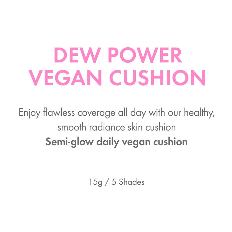 Amuse SEOUL DEW POWER VEGAN CUSHION FOUNDATION (1.5 NATURAL) | Dewy, glow, long-lasting, double coverage, clean beauty, Lightweight, natural look, foundation for sensitive skin, hydrating cushion - Image 4