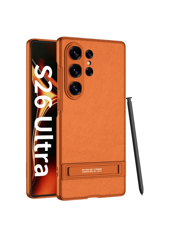 عام غطاء سامسونج جالاكسي إس 26 أولترا مع حامل ثلاثي الاتجاهات، غطاء هاتف رفيع لسامسونج إس 26 أولترا. - Image 1