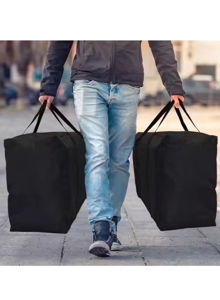 2 Pcs Extra Large Moving Bags with Strong Zippers & Carrying Handles,150L Storage Bags for Clothes, Moving Supplies,Storage Totes for Clothes, Blankets , Space Saving - Image 4